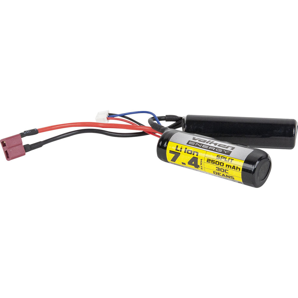 Valken Energy Li-Ion 7.4V 2500mAh Split Dean Battery (High Output) - Valken Airsoft