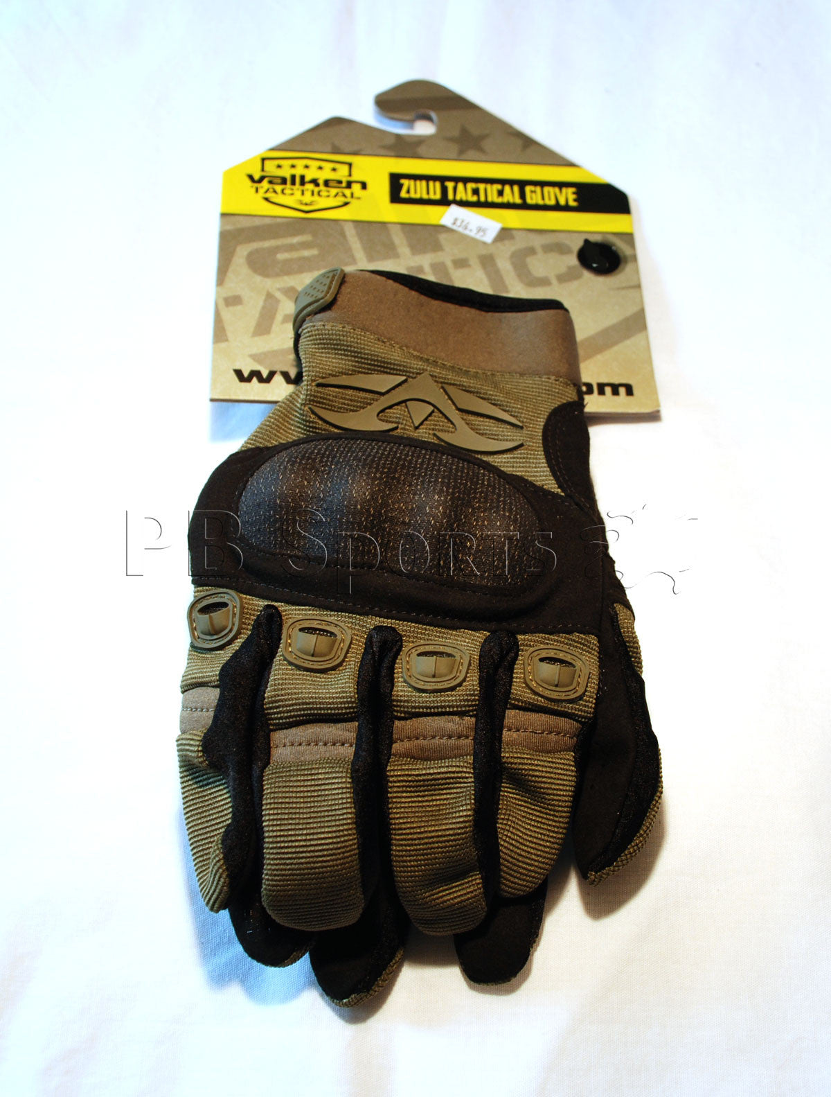 Valken Zulu Full Finger Gloves - Olive - Medium - Valken Paintball