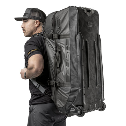 Push Paintball Division 1 Large Roller Gearbag w/ Tigerstripe Backpack Strap Kit